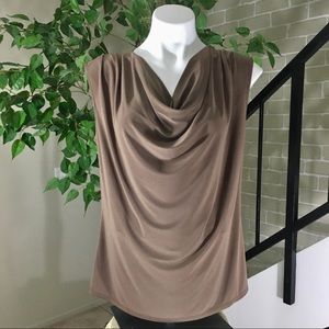 A lovely mocha colored blouse. Size Large